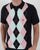Gabicci Vintage Bogart Knitted Polo Navy/Sky/Pink