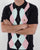Gabicci Vintage Bogart Knitted Polo Navy/Sky/Pink