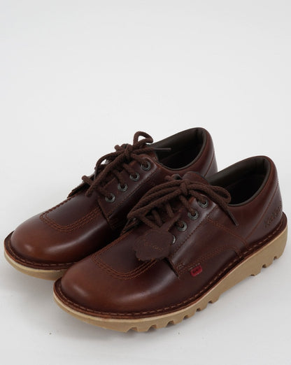 Kickers Kick Lo Dunkelbraunes Leder