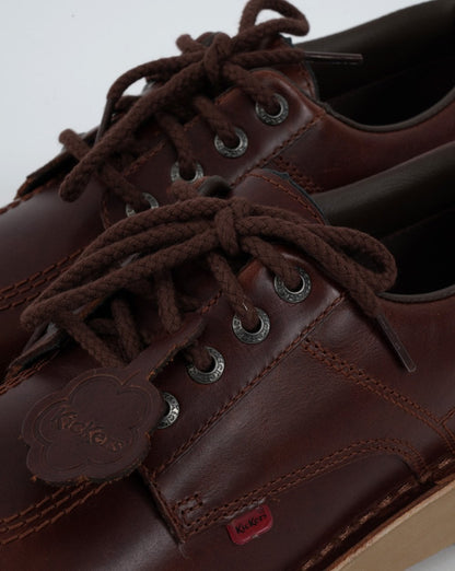 Kickers Kick Lo Dunkelbraunes Leder