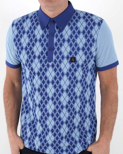 Gabicci Vintage Stewart Oxford Polo Blau