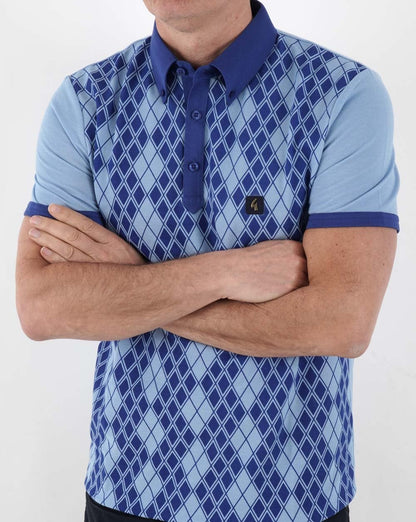 Gabicci Vintage Stewart Oxford Polo Blau