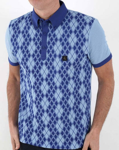 Gabicci Vintage Stewart Oxford Polo Blau