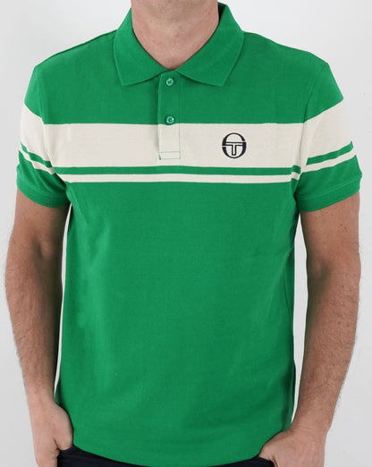 Sergio Tacchini Young Line Poloshirt Grün/Gardenia