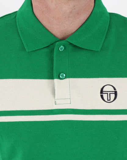 Sergio Tacchini Young Line Poloshirt Grün/Gardenia
