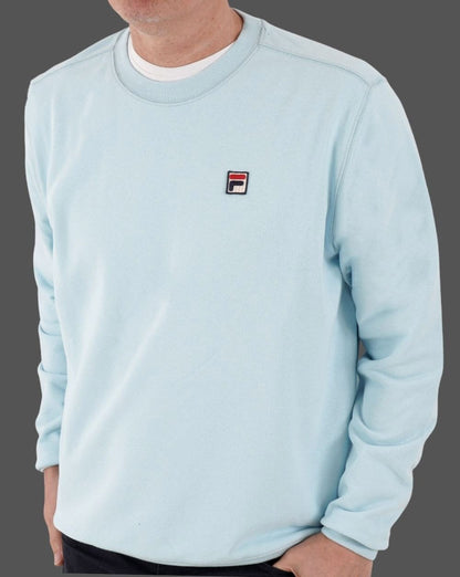 Fila Vintage Seppi Crew Sweatshirt, Soft Sky
