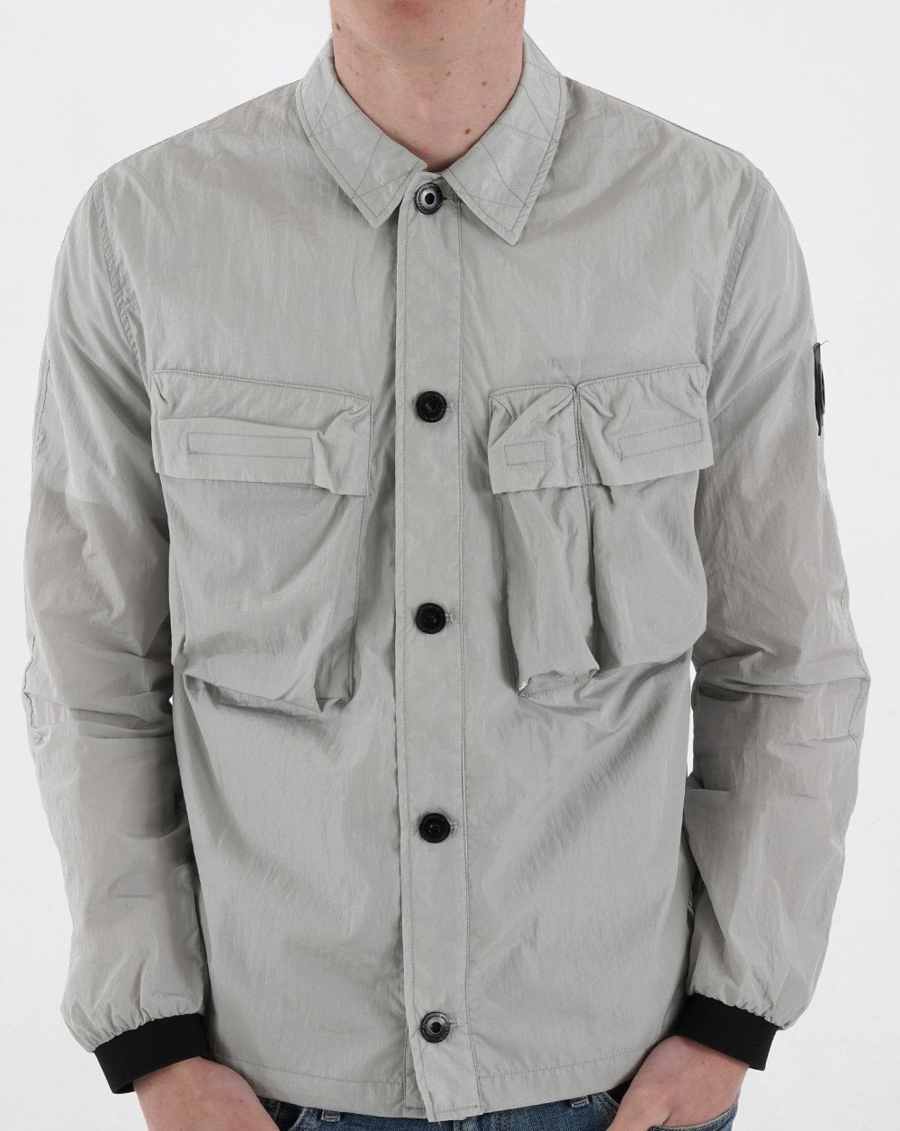 Marshall Artist Quinto Molecular Overshirt Antarktisgrau