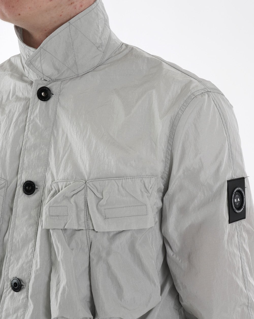 Marshall Artist Quinto Molecular Overshirt Antarktisgrau