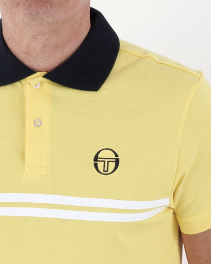 Sergio Tacchini Supermac Poloshirt Gelb/Weiß/Marineblau