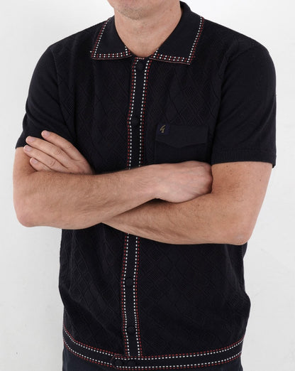 Gabicci Vintage Douglas Knit Polo Navy