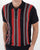 Gabicci Vintage Caan Stripe Knitted Polo Navy/Red/White