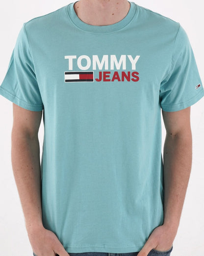 Tommy Jeans Corp Logo T-Shirt Blau