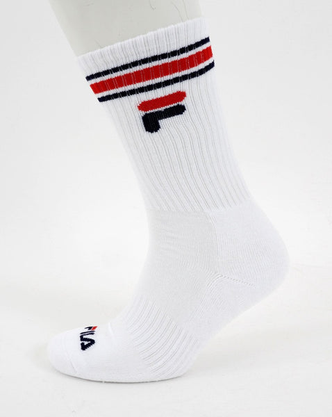 Fila Vintage 3 Pack Socks White