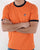 Fila Vintage Pinstripe T Shirt Orange/Navy