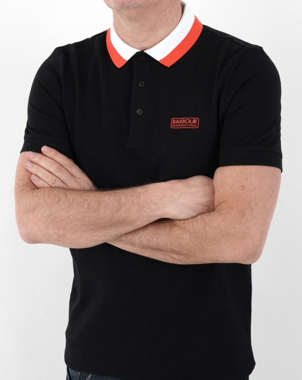 Barbour International Ampere Polo Black