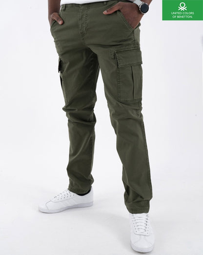 Benetton Kampfhose Khaki