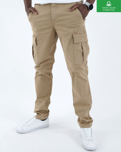 Benetton Kampfhose Beige