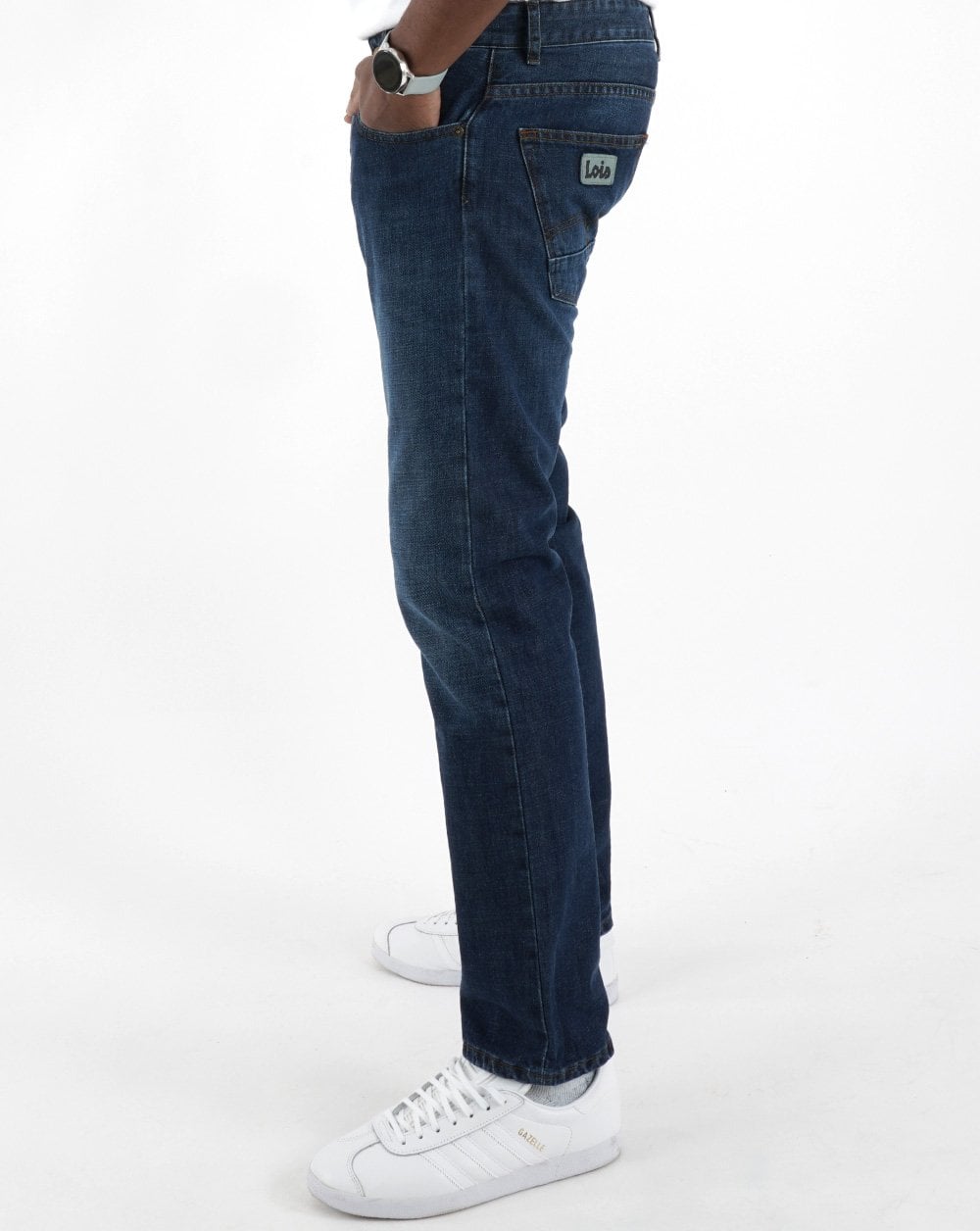 Lois Sierra Jeans in normaler Slim-Fit-Passform, dunkler Stein
