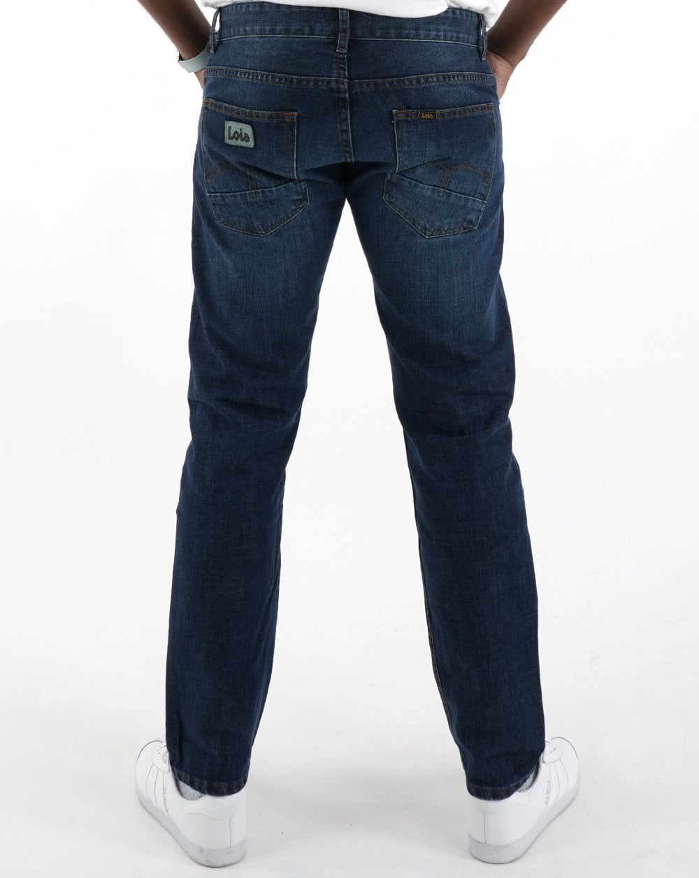 Lois Sierra Jeans in normaler Slim-Fit-Passform, dunkler Stein