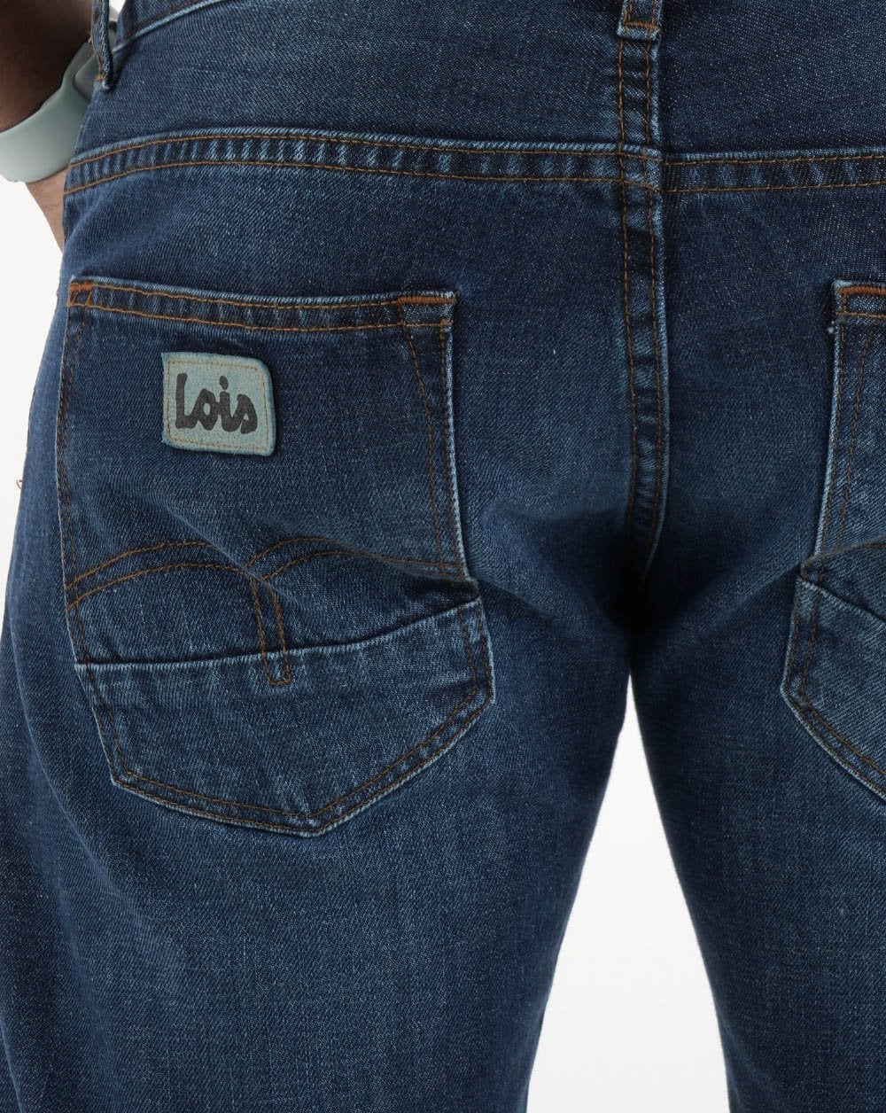 Lois Sierra Jeans in normaler Slim-Fit-Passform, dunkler Stein