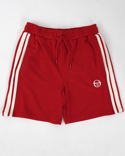 Sergio Tacchini Gestreifte Freizeitshorts Rot