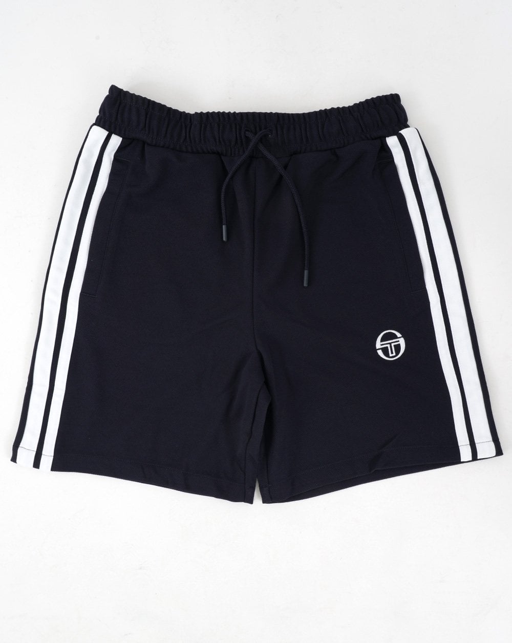 Sergio Tacchini Striped Casual Shorts Navy