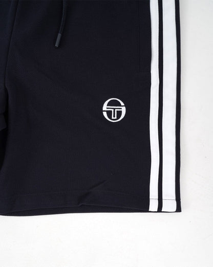 Sergio Tacchini – Gestreifte Freizeitshorts in Marineblau