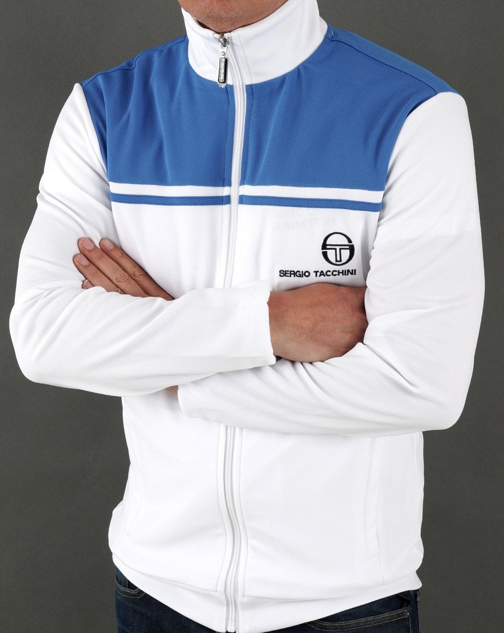 Sergio Tacchini New Young Line Track Top White/Blue