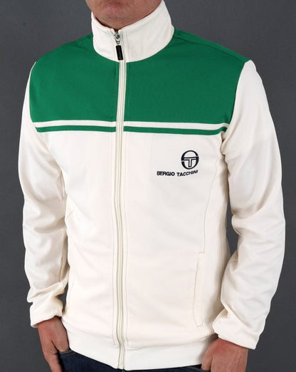 Sergio Tacchini New Young Line Trainingsjacke Gardenia/Grün