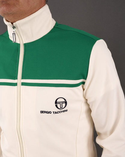 Sergio Tacchini New Young Line Trainingsjacke Gardenia/Grün