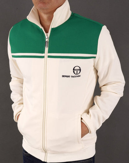 Sergio Tacchini New Young Line Trainingsjacke Gardenia/Grün