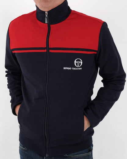 Sergio Tacchini New Young Line Trainingsjacke Marineblau/Rot