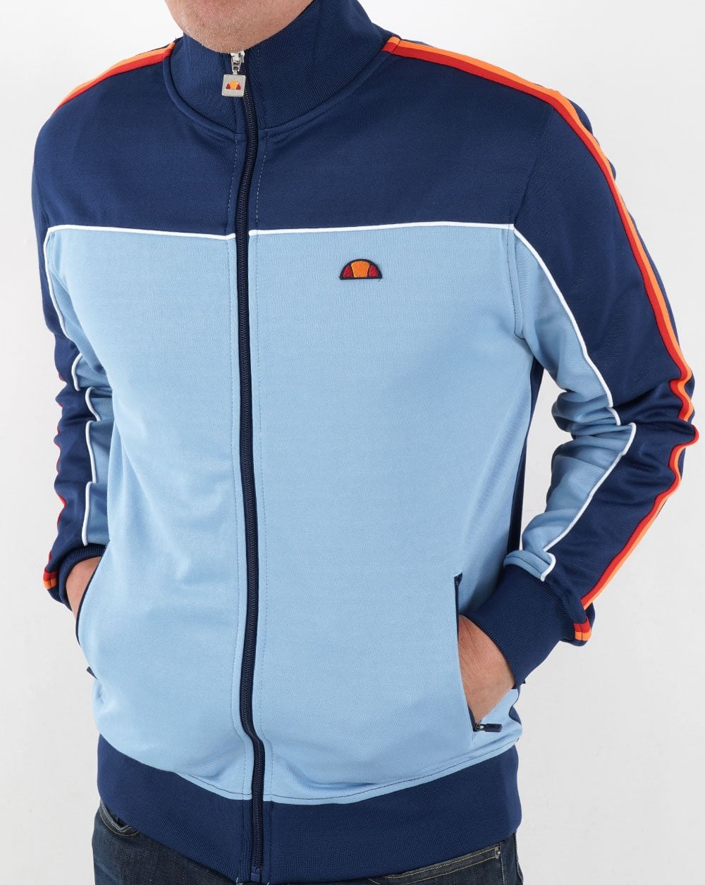Ellesse Libra Trainingsjacke Himmelblau/Marineblau