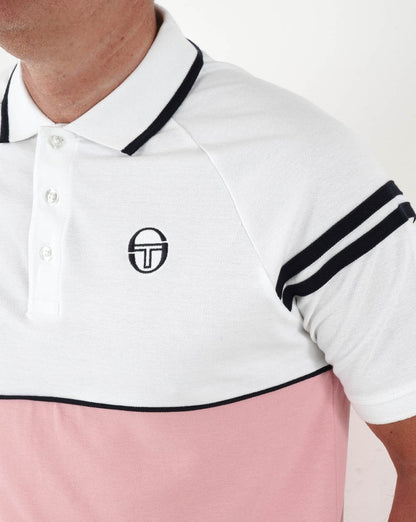Sergio Tacchini Orion Poloshirt Pink/Weiß