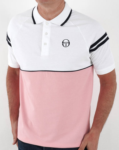 Sergio Tacchini Orion Poloshirt Pink/Weiß