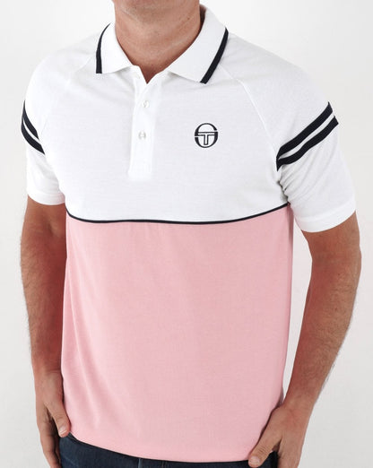 Sergio Tacchini Orion Poloshirt Pink/Weiß
