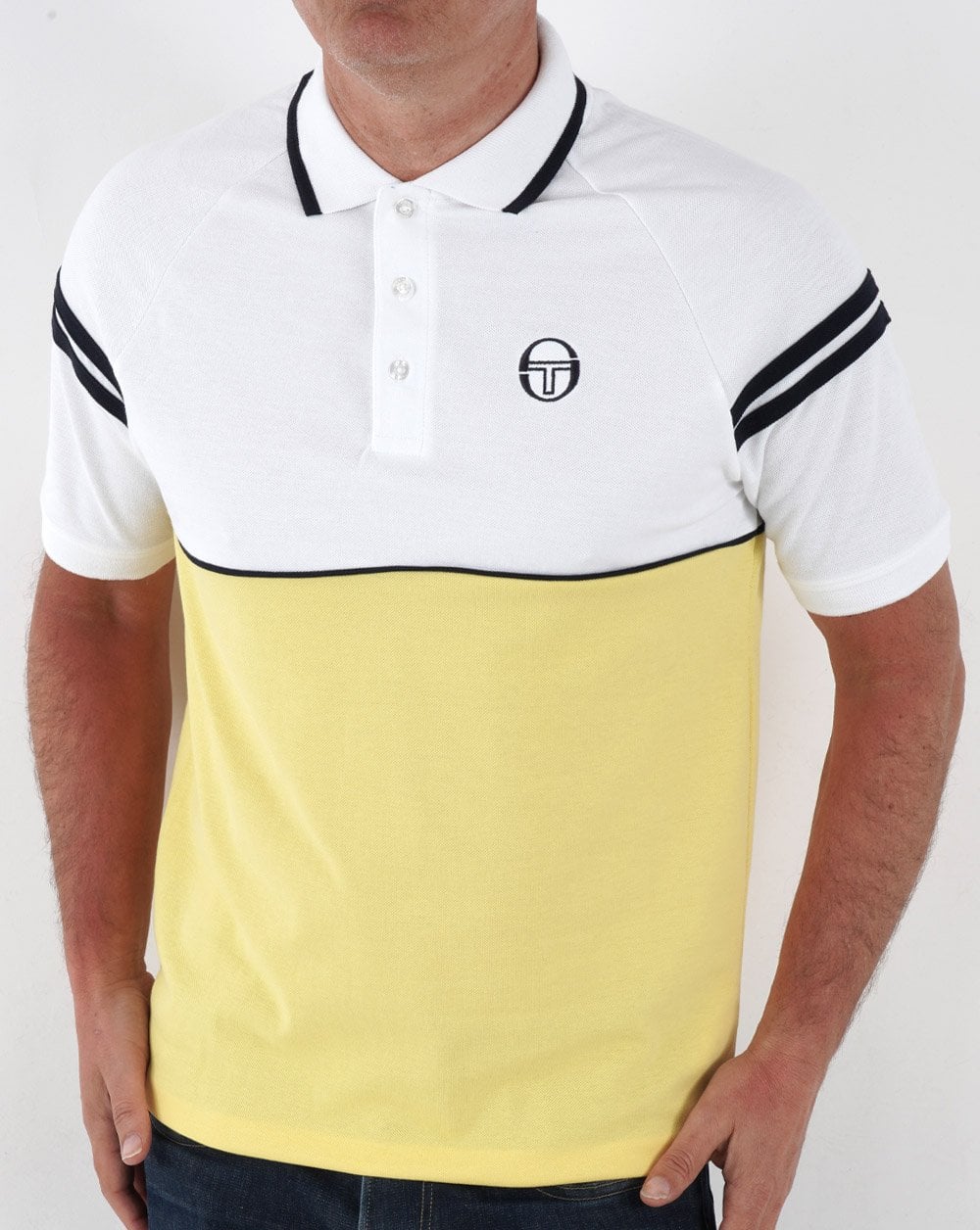 Sergio Tacchini Orion Poloshirt Gelb/Weiß