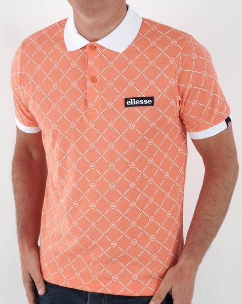 Ellesse Defy Polo Shirt Coral