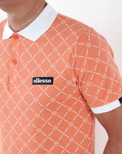 Ellesse – Defy – Poloshirt in Koralle