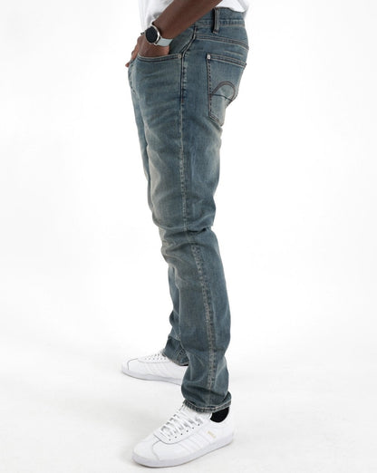 Pretty Green Erwood Slim Fit Jeans Hellblau