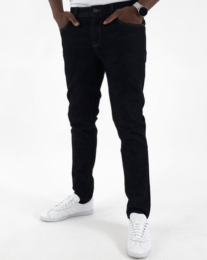 Pretty Green – Castlefield – Schmal geschnittene Jeans in Rinse-Waschung