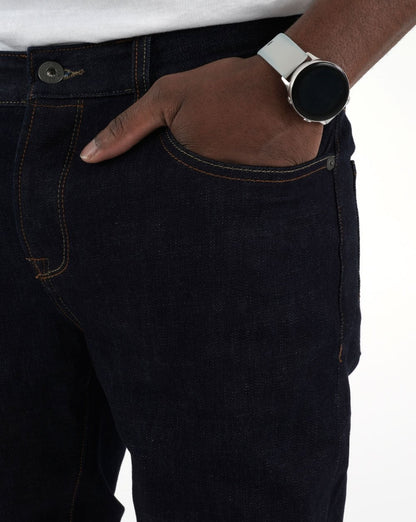 Pretty Green – Castlefield – Schmal geschnittene Jeans in Rinse-Waschung