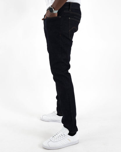 Pretty Green – Castlefield – Schmal geschnittene Jeans in Rinse-Waschung