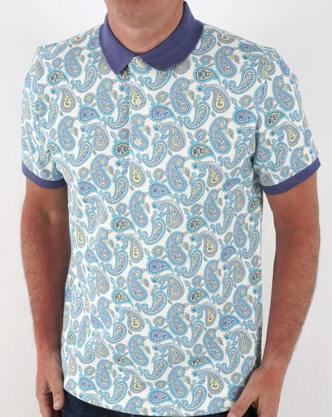 Pretty Green Campbell Paisley Polo Multi
