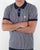 Pretty Green Gingham Knit Polo Shirt Navy