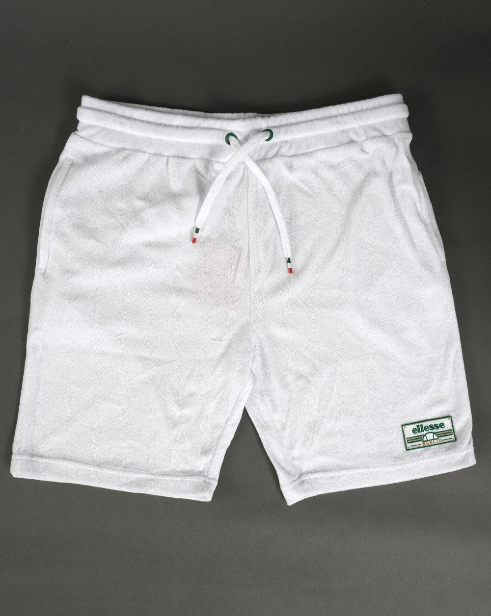 Ellesse Diavola Frottee-Shorts Weiß