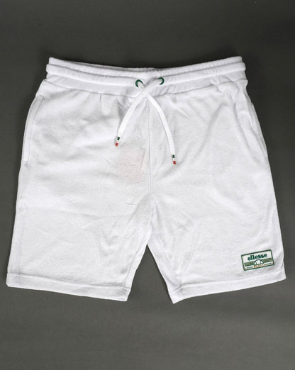 Ellesse Diavola Frottee-Shorts Weiß