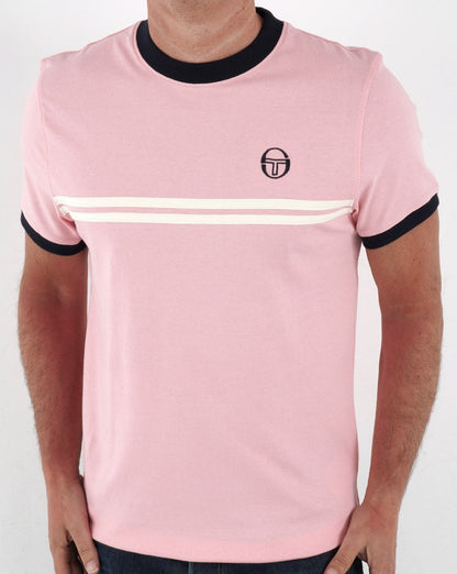 Sergio Tacchini Supermac T-Shirt Pink/Marineblau