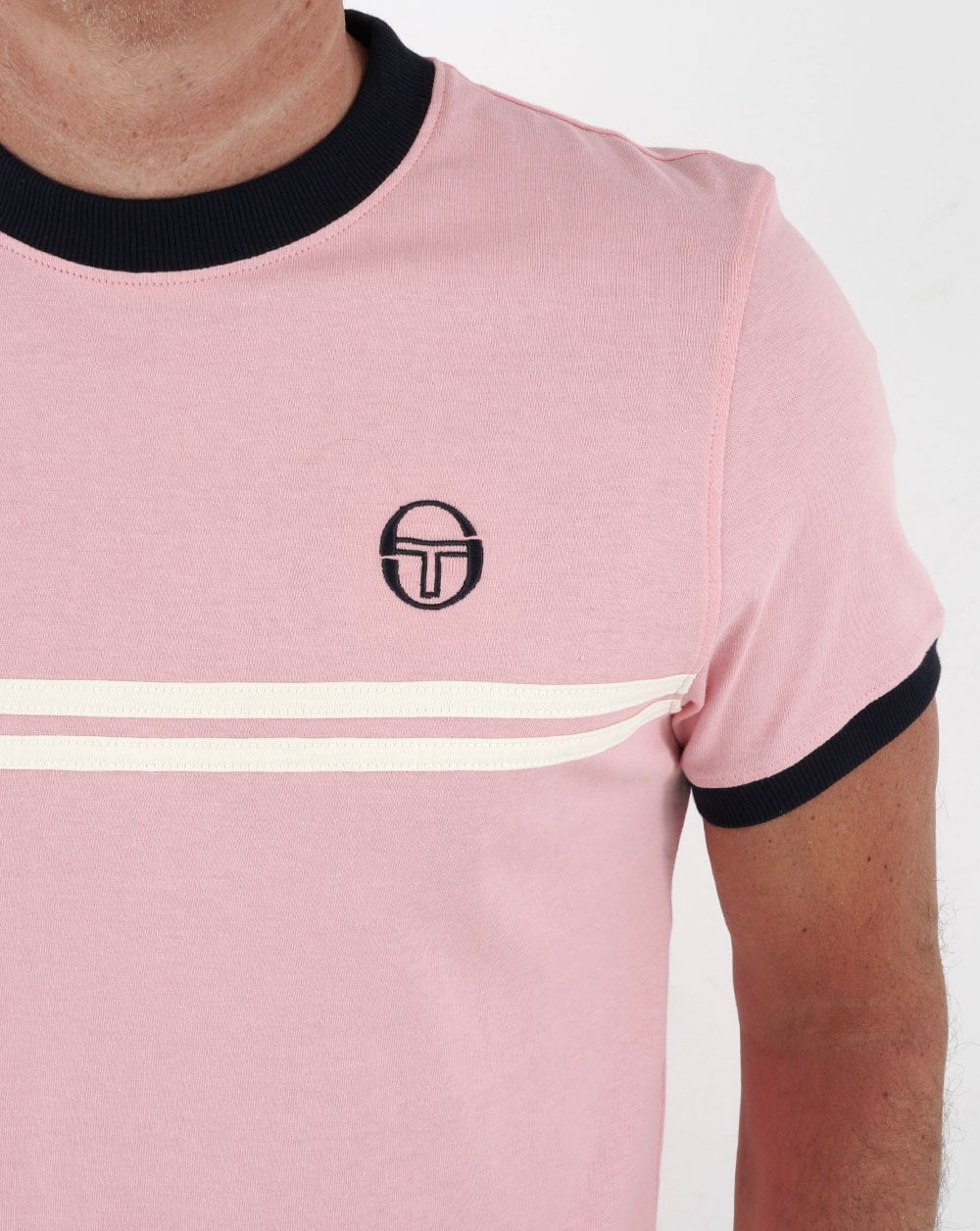 Sergio Tacchini Supermac T-Shirt Pink/Marineblau