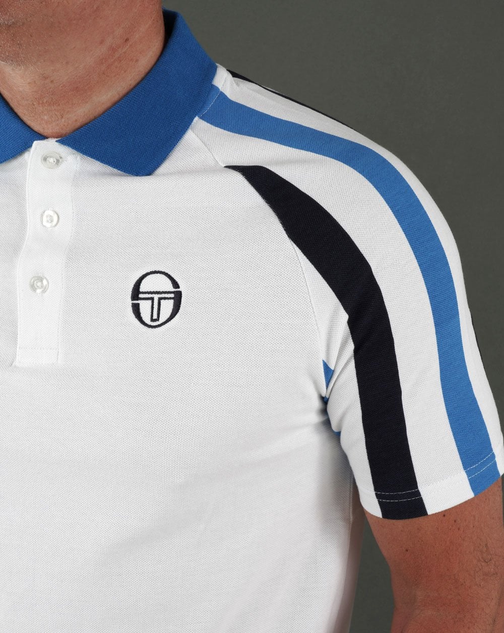 Sergio Tacchini Blow Poloshirt Weiß/Blau